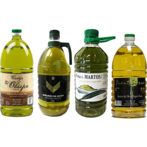 Seleccion 4 Aceites de Jaen. 4 Garrafas de 2 Litros