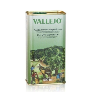 Vallejo. Aceite de oliva Picual. Lata de 500 ml