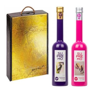 Supremo. Estuche Regalo. Picual y Arbosana. 500 ml.