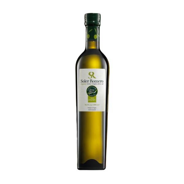 Aceite de oliva Ecológico, Soler Romero. Variedad Picual. Caja 12 botellas de 500 ml. cada una.