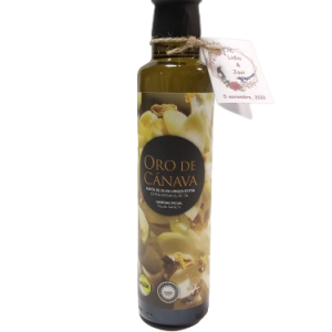 Oro de Cánava. Aceite de oliva Picual. Botella Dórica de 250 ml.