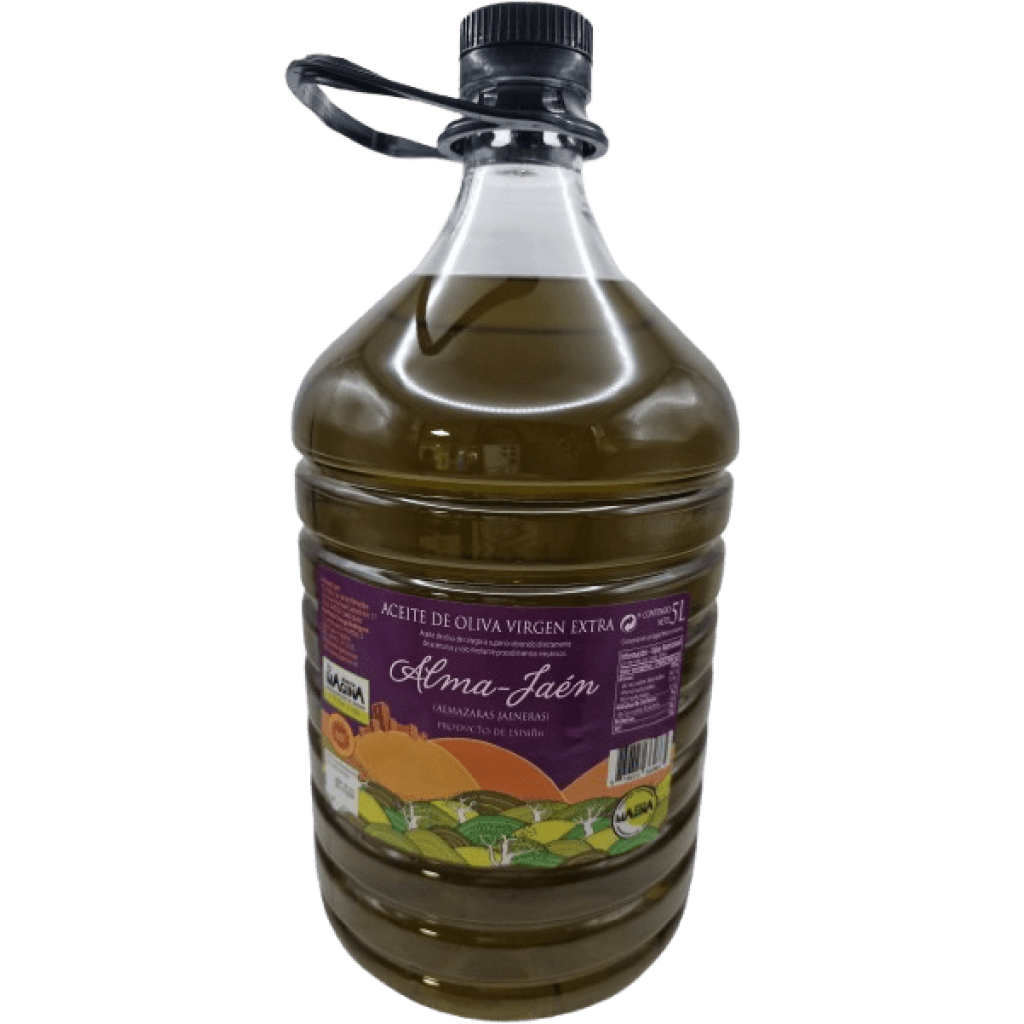 Aceite de oliva virgen extra. Alma-Jaén. 3 envases de 5 Litros