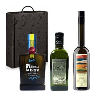 Estuche regalo de os tres mejores aceites de oliva ecológicos del mundo 2014-2015