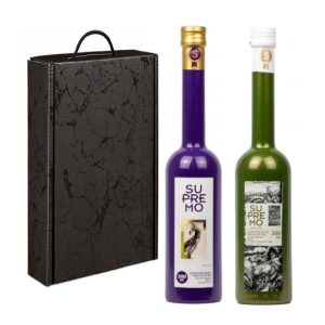 Supremo. Estuche Regalo. Picual y Cornezuelo. 500 ml.