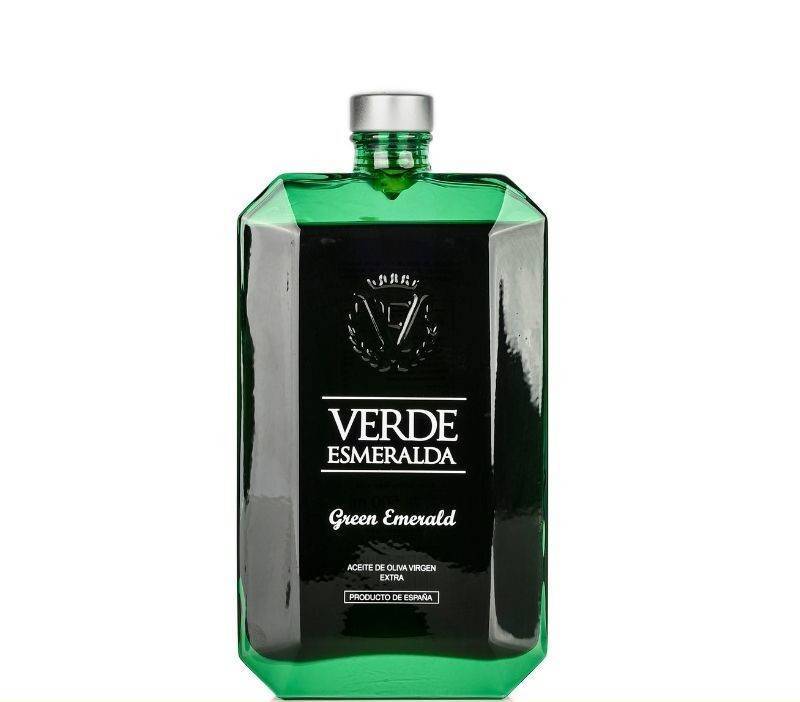 Verde Esmeralda. Green esmerald. Aceite de Oliva Virgen Extra. Variedad picual. 500 ml