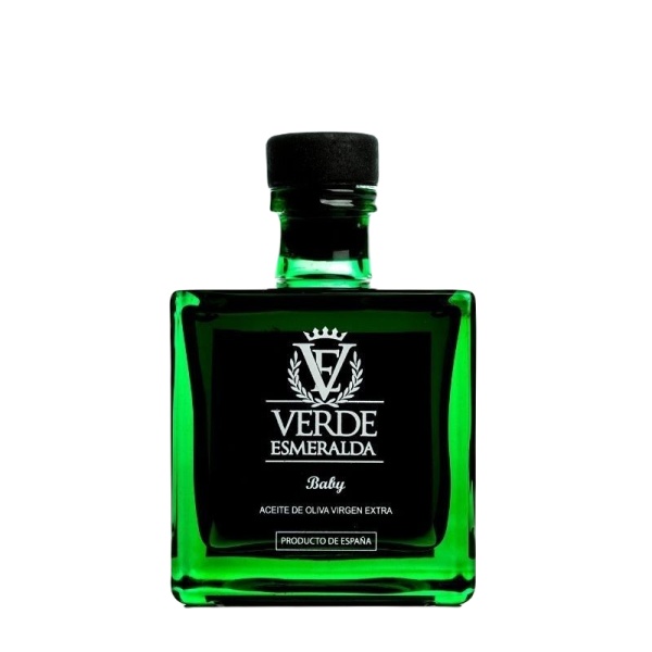 Verde Esmeralda Baby Picual. 24 botellas de 100 ml.