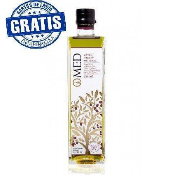Omed. Aceite de oliva Picual. 9 Botellas de 500ml