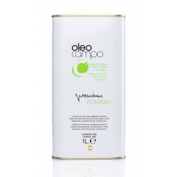 Aceite de oliva virgen extra Oleocampo Premium Ecológico. Un litro.