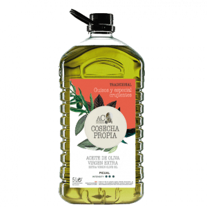 Aceites Castellar. Cosecha Propia.Tradicional. Picual. 5 Litros. Caja de 3 uds.