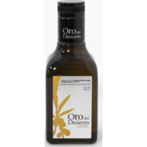 Oro del Desierto. Aceite de oliva Ecológico. 250 ml. Caja de 12 uds.