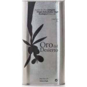 Oro del Desierto. Aceite de oliva Ecológico. Lata de 1 litro. Caja de 6 uds.