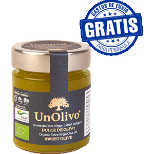 Dulce de olivo UnOlivo. Tarro 150 gr. Caja de 15 unidades.