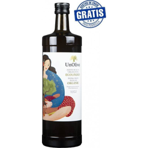 UnOlivo. Botella cristal 1 litro. Caja de 12 unidades.