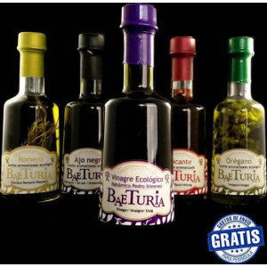 Baeturia. Pack de condimentos ecológicos. Caja de 12 botellas.