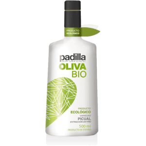 Padilla. Aceite de Oliva Virgen Extra Ecológico Bio. Caja de 12 x 500 ml.