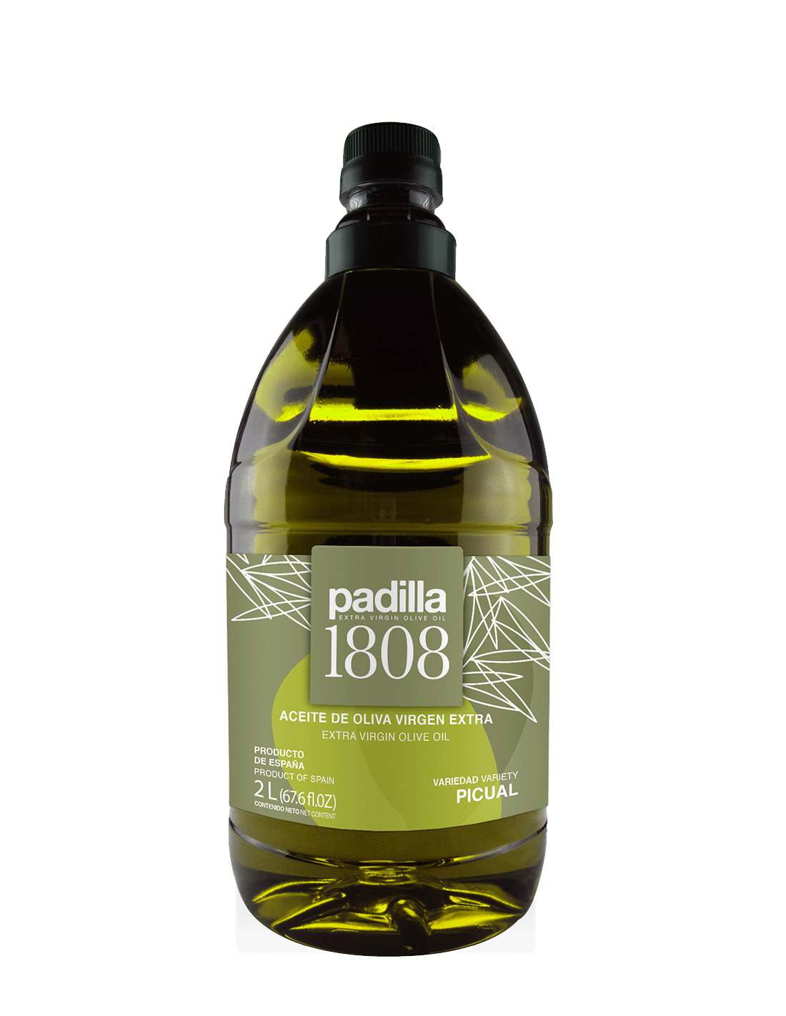 Padilla 1808. Aceite de Oliva Virgen Extra. Caja de 6 x 2 Litros.