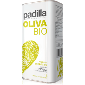 Padilla. Aceite de Oliva Virgen Extra Ecológico Bio. Caja de 12 x 1 Litro.