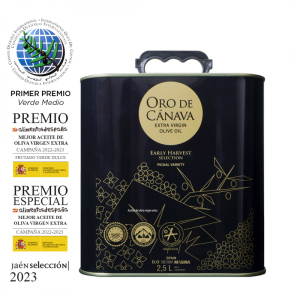 AOVE Oro de Cánava. Lata de 2,5 litros.