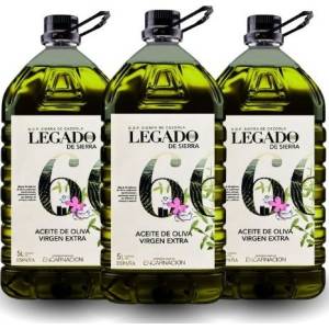 Legado de Sierra. D.O.P. Sierra de Cazorla. Caja 3 garrafas de 5 litros.