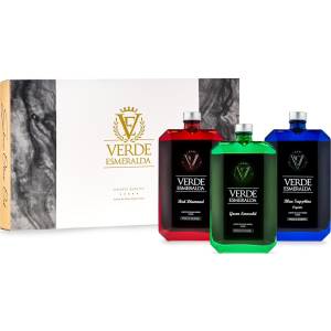 Estuche Regalo Gama Gemas 3x500ml | AOVE Picual, Royal y Ecológico Premium