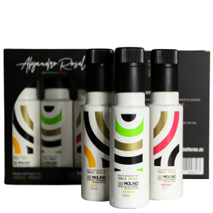 ESTUCHE 3 VARIEDADES - picual, arbequina y arbosana 100ML