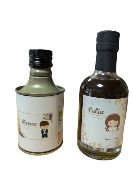 Botellita Avestruz 200 ml | AOVE Premium para Comuniones