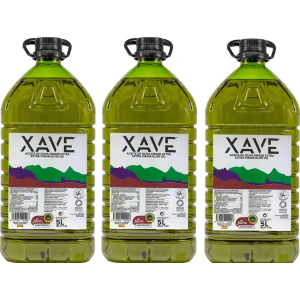 Xave aceite de oliva virgen extra picual. 3x5 litros