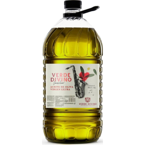 Verde divino. Aceite de oliva virgen extra picual 5 litros.
